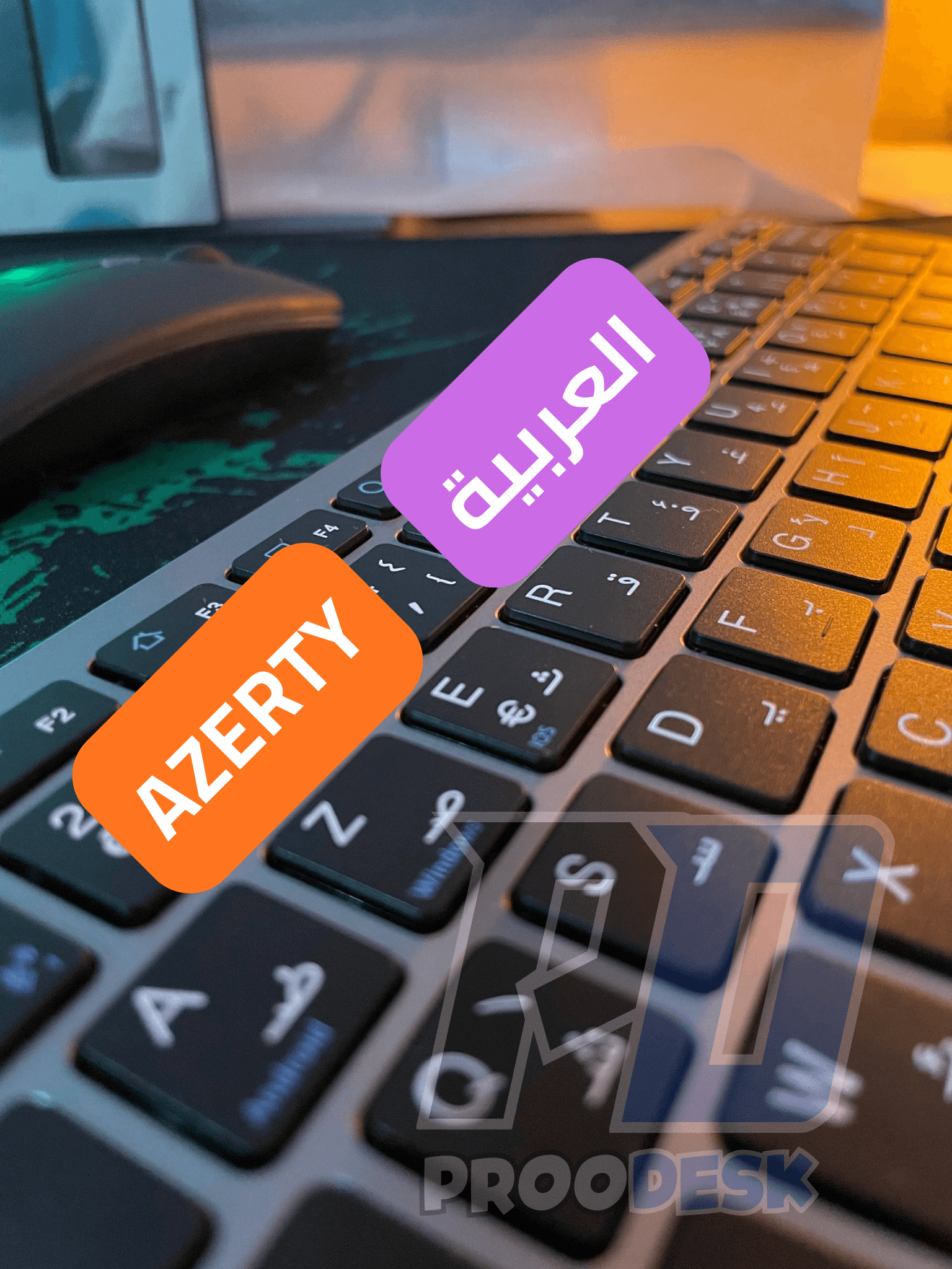 1 Clavier et souris (Bluetooth/Dongle)