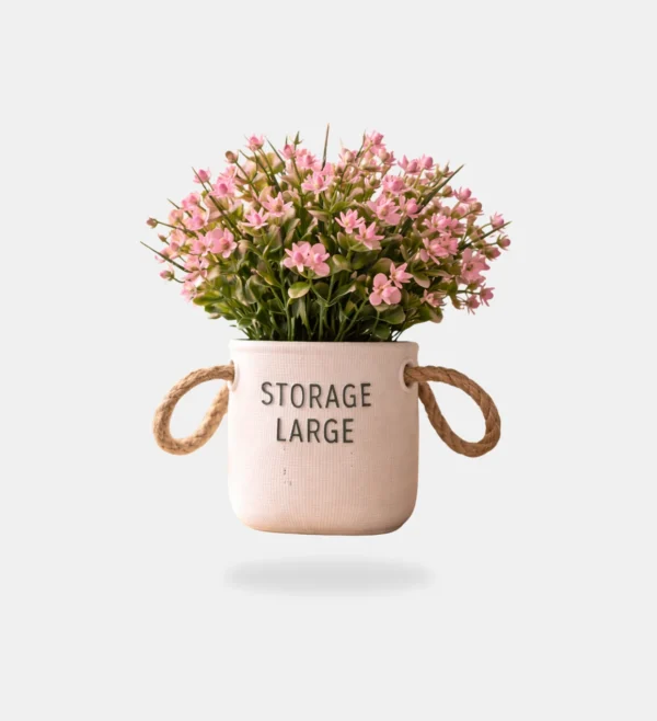 Pot à fleurs roses / وعاء نباتات وردية