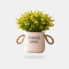 Pot à fleurs jaunes / وعاء نباتات صفراء