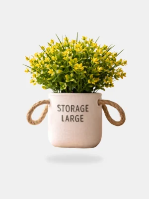 Pot à fleurs jaunes / وعاء نباتات صفراء