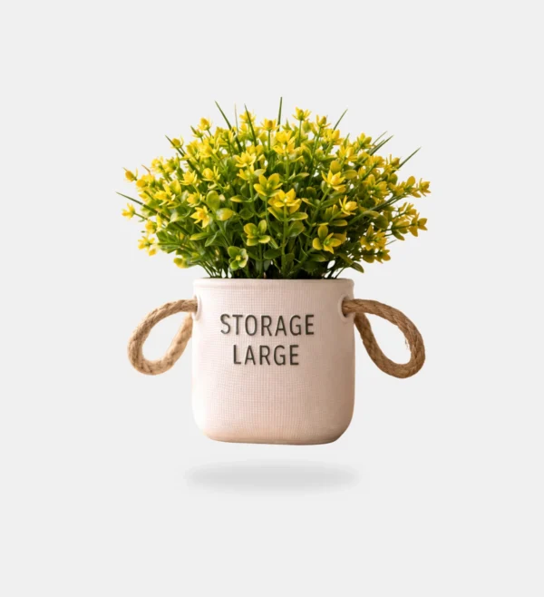 Pot à fleurs jaunes / وعاء نباتات صفراء